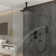 3-Function Luxury Ceiling Mount 12 Inch LED Thermostatic Shower System with 6 Body Jets