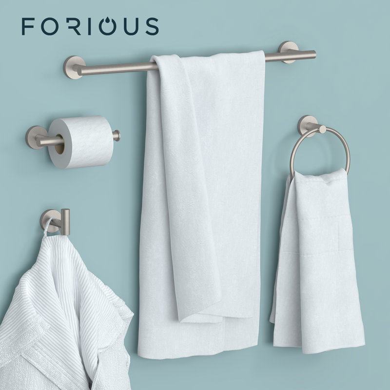 5 - Piece Bathroom Hardware Set, Brushed Nickel