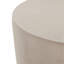 Table d'appoint d'extérieur ronde en U Mgo, gris clair