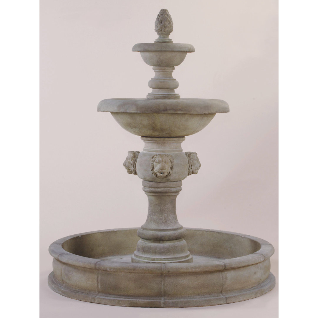 Charlemont Hand Crafted Weather Resistant Floor Fountain Canora Grey