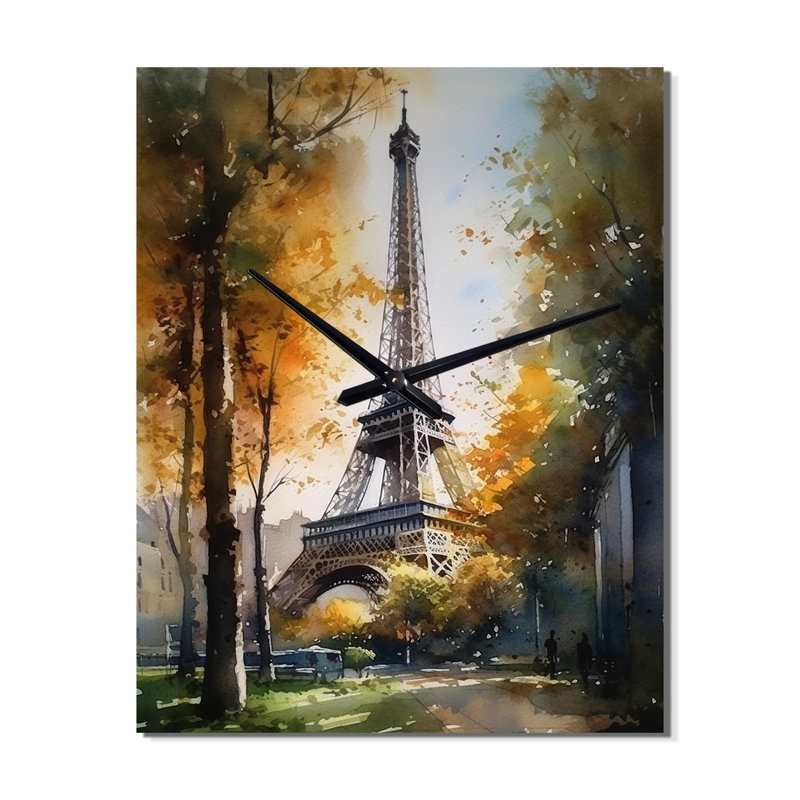 Horloges murales Isavela - City Paris, H 32 po x l 16 po