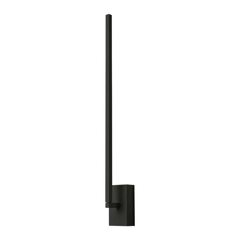 Pandora LED Armed Sconce, Black, 28" H x 4.625" W x 3.875" D