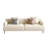 Modern Minimalist Sofa With Cotton-linen Fabric, Solid Wood Frame And High-elastic Sponge Seat Cushion Light Beige-913178757