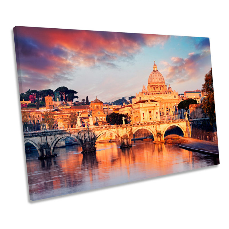 St Peters Basilica Rome Italy - Wrapped Canvas Print, 61cm H x 91.4cm W x 4cm D
