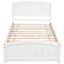 Lit plateforme robuste en bois massif de style moderne pour la maison