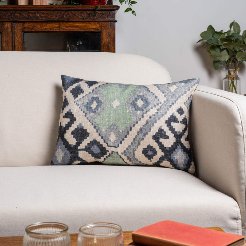 Geometric Cushion, 43x30cm, Synthetic filled