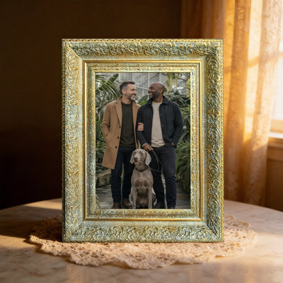Cadre photo antique doré 1PC pour lignes et photos de 11 po x 14 po