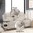 Galya Light  Chenille Motion Loveseat W/Console