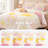 Pink Rainbow Bedding Sets, 6 Piece Full Queen Microfiber Set for Kids