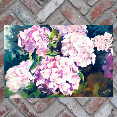 T.FISHER Traditional Plants & Flowers Wall Decor on Ceramic
