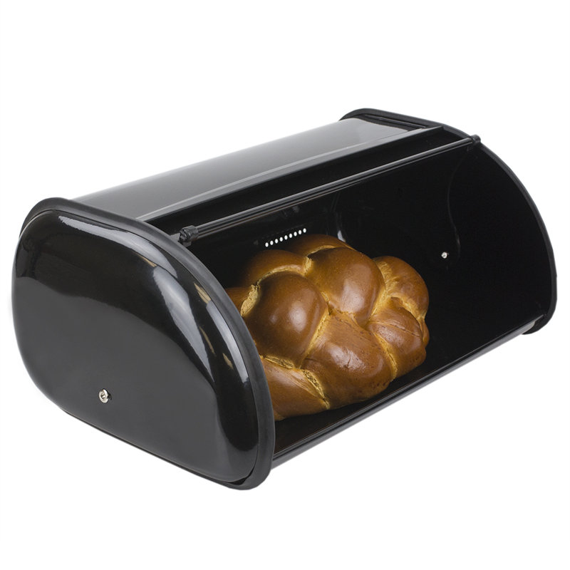 Selina Steel Bread Box, Black