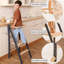 Échelle d'apprentissage en bois Montessori, échelle compacte, tabouret pour enfants, échelle pliante pour enfants