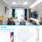 2-Pack Battery Operated Motion Sensor LED Ceiling Light, 7.2Inch Flush Mount Light Fixture 6000K