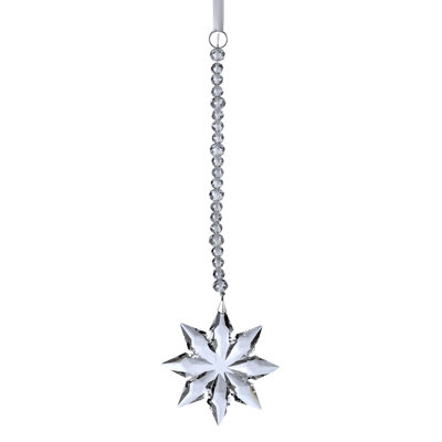 10" Crystal Diamond Star Drop Ornament