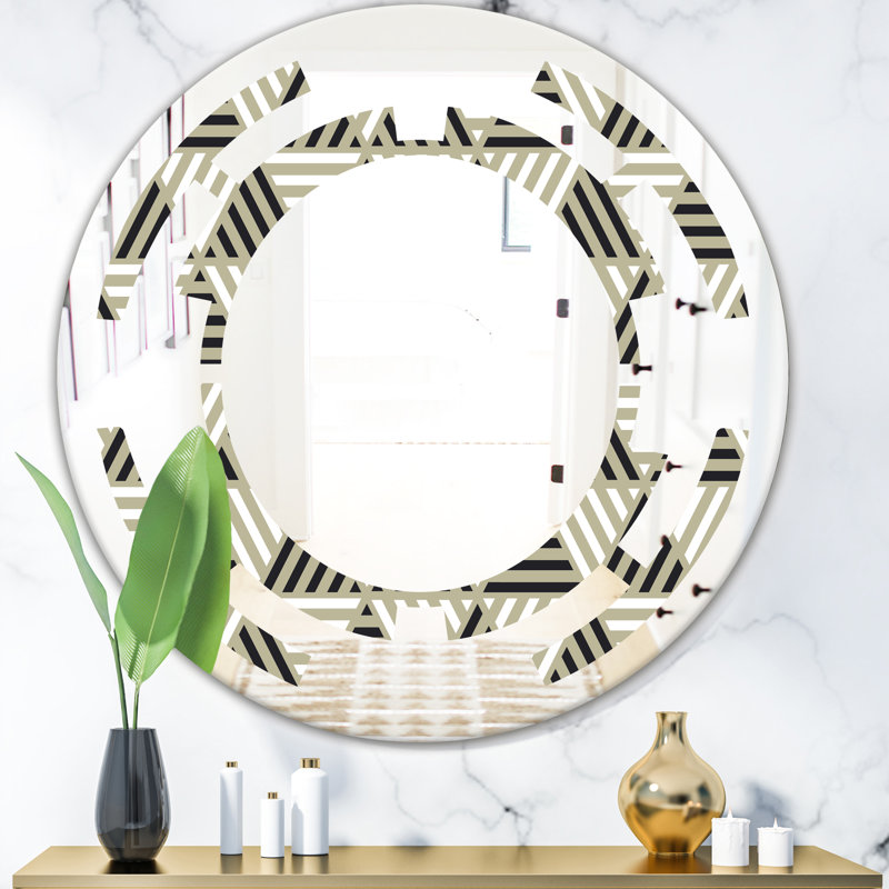 Miroir mural Space Triangular Design, H 31,5 po x l po
