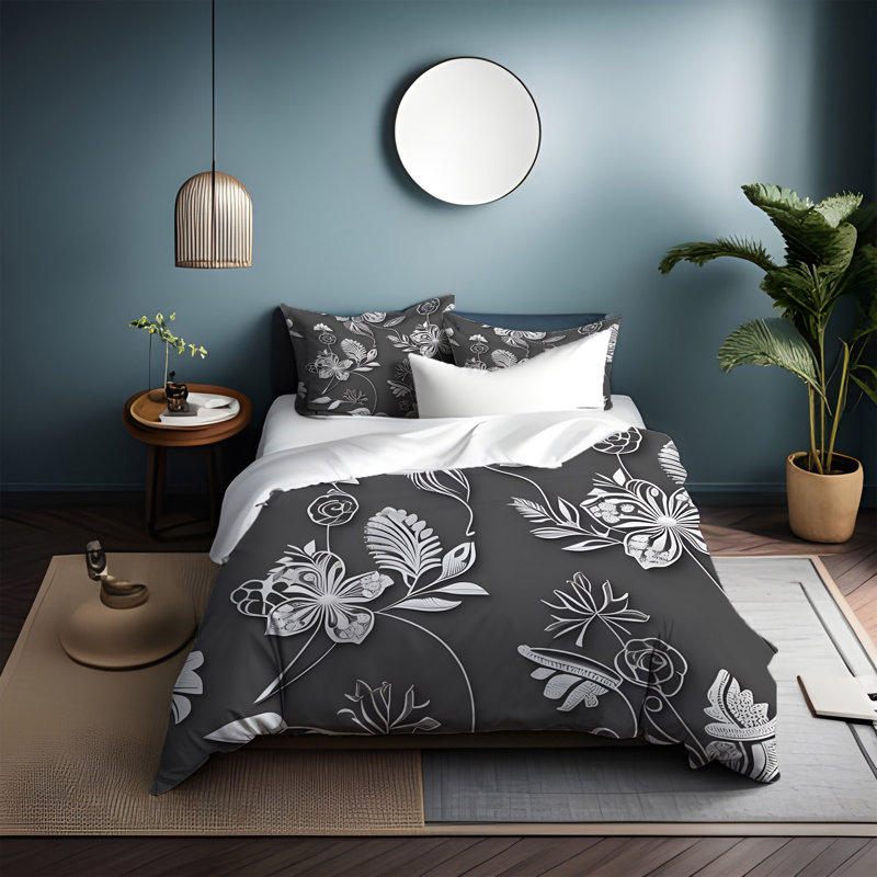 Polyester Duvet Cover, King Duvet Cover + 2 King Shams