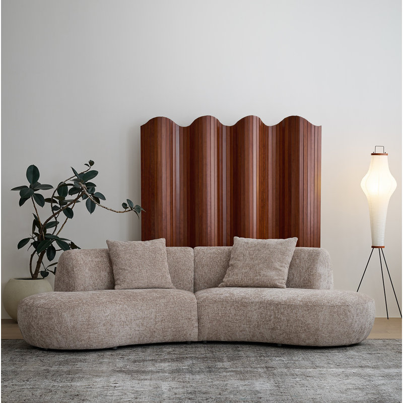 Creative Minimalist Casual Sofa, 28.74" H x 110.24" W x 53.15" D, 4