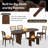 6 Piece Dining Table Set With Bench