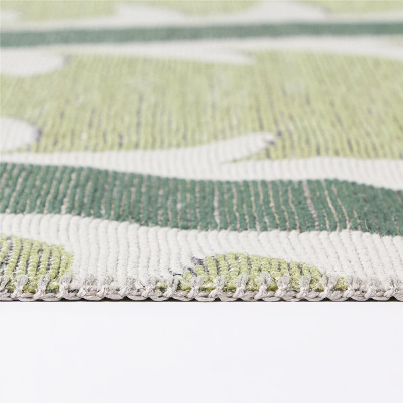 Tapis sarcelle / lime moderne Asencio, 7'10" x 10'