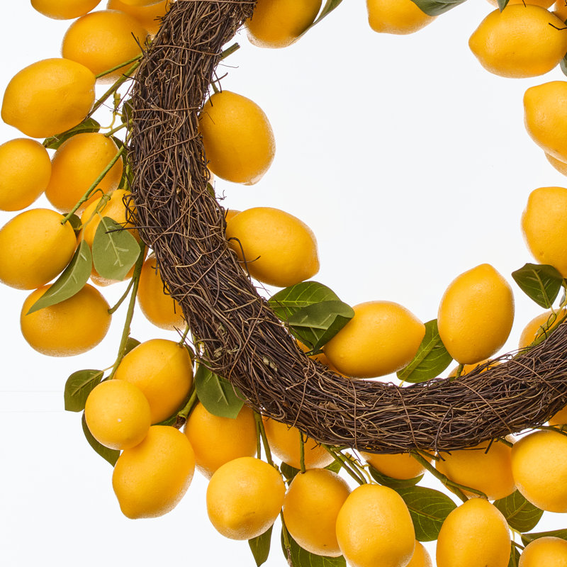 28" Lemon foam Wreath