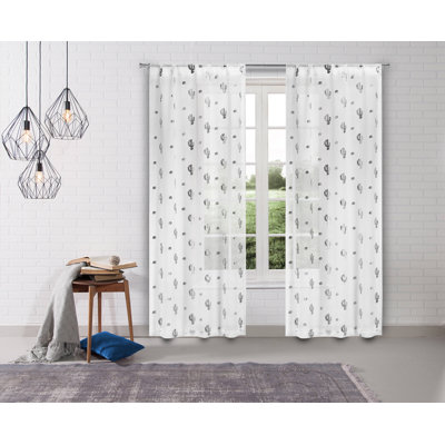 Semi Sheer Curtain Pair