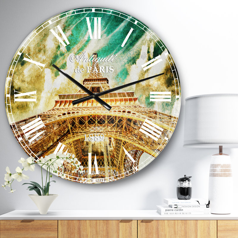 Horloge murale Paris Tour Eiffel, Moyen