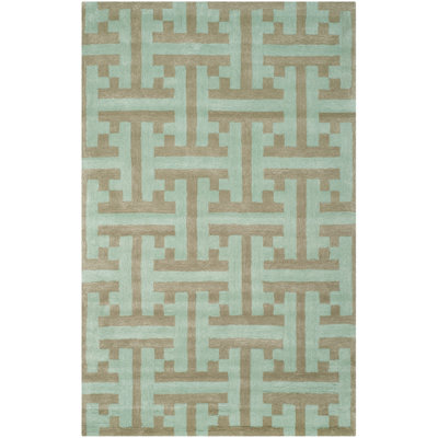 Simryn Hand Tufted Wool & Viscose Abstract Rug
