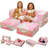 Extra Wider Seating Couch, 3-In-1 Convertible Play Couch, Convertible Folding Sofa, Modular Play Couch High-Density Foam For Playroom-584639072