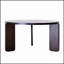 Ensemble de table basse ronde gigogne de 83 cm (32,68 po) en bois avec table d'appoint assortie, plateau en placage noyer pour salon et bureau, résistant à l'eau et à l'usure