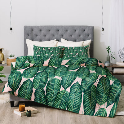 Coastal Polyester Floral Comforter