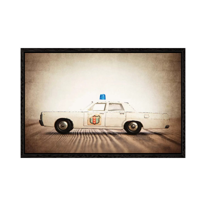 Police - Print on Canvas, 66.04 cm H x 45.72 cm W, Black Framed