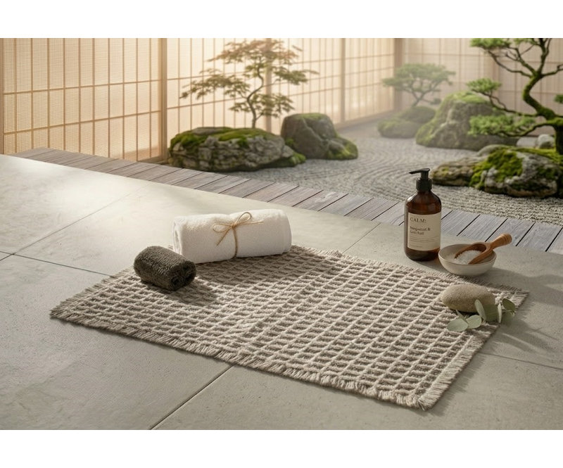 Tapis de salle de bain Belge Waffle, 20X32, TAUPE