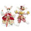 Mr & Mrs Cotton Tail Rabbit, Small - 13-15 Inches  Set Of  2