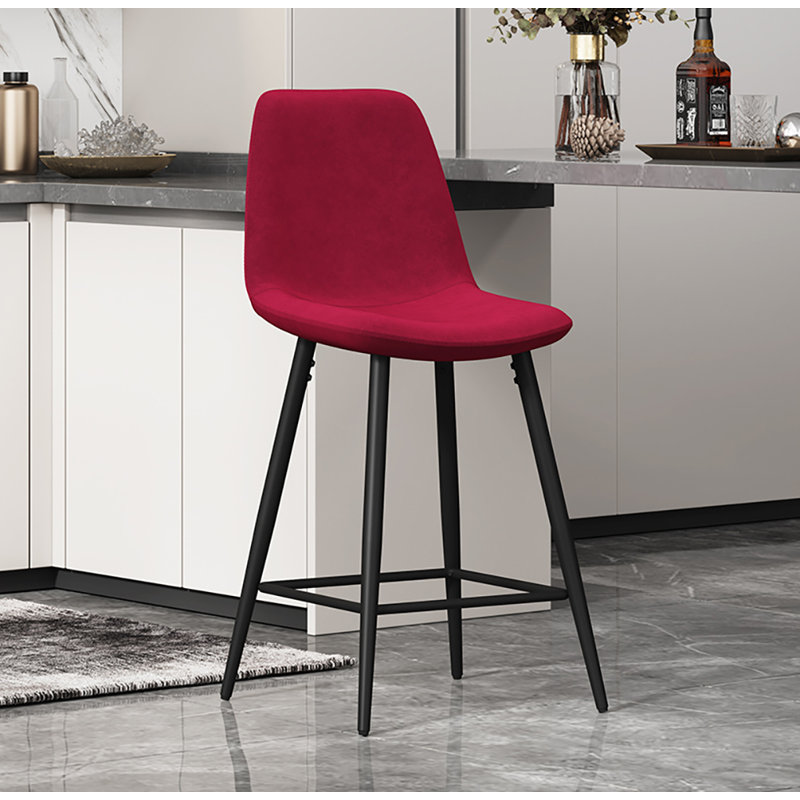 Pottershill 64cm Bar Stool, Red
