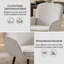 Chaises de salle à manger rembourrées en chenille avec pieds en métal (ensemble de 6)-370718505-370718500