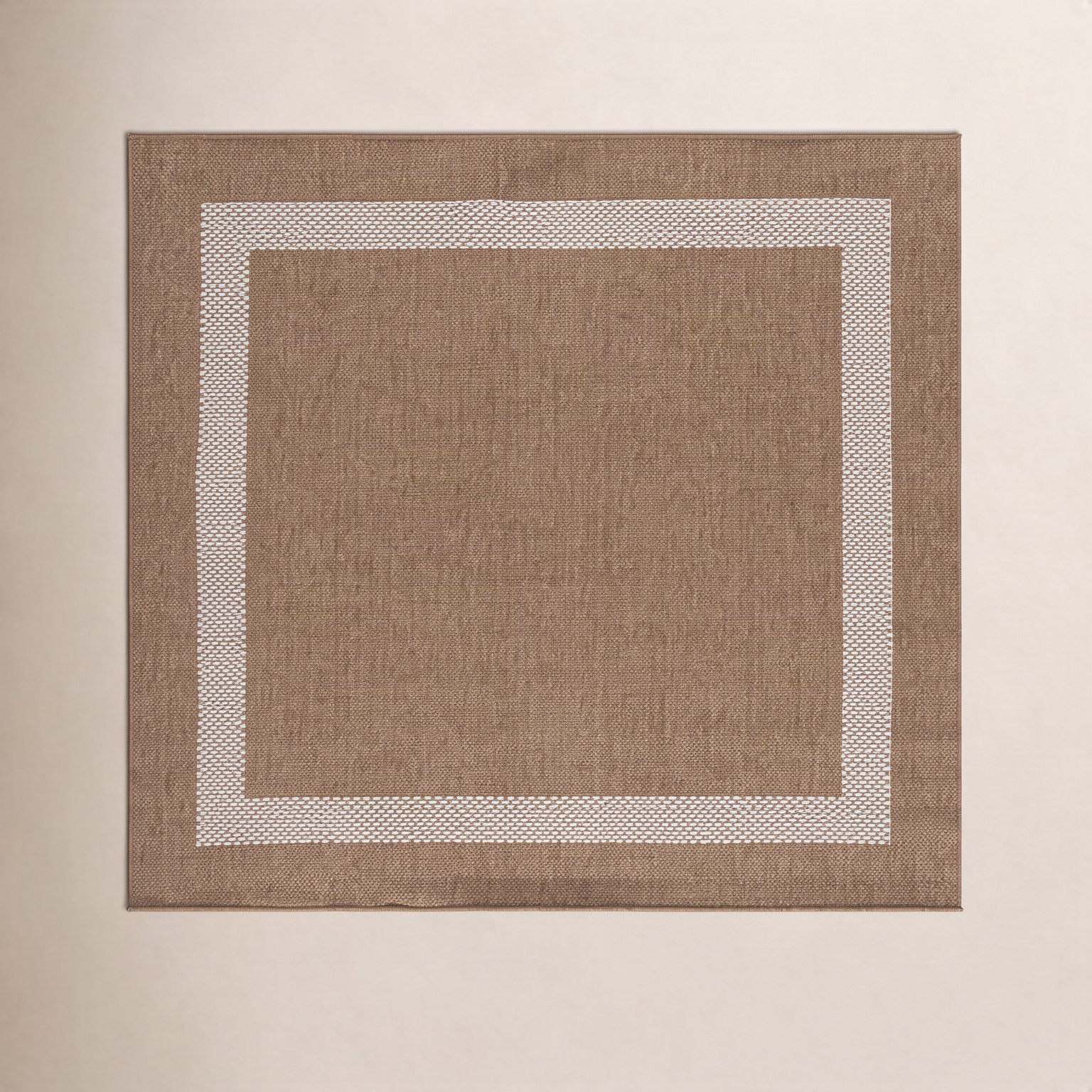 Geometric Outdoor Rug, Square 6'7"