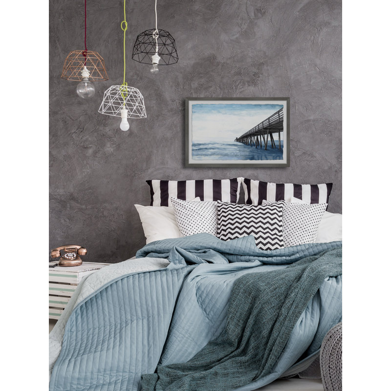 Wooden Pier - Single Picture Frame Painting, 41 cm H x 61 cm W