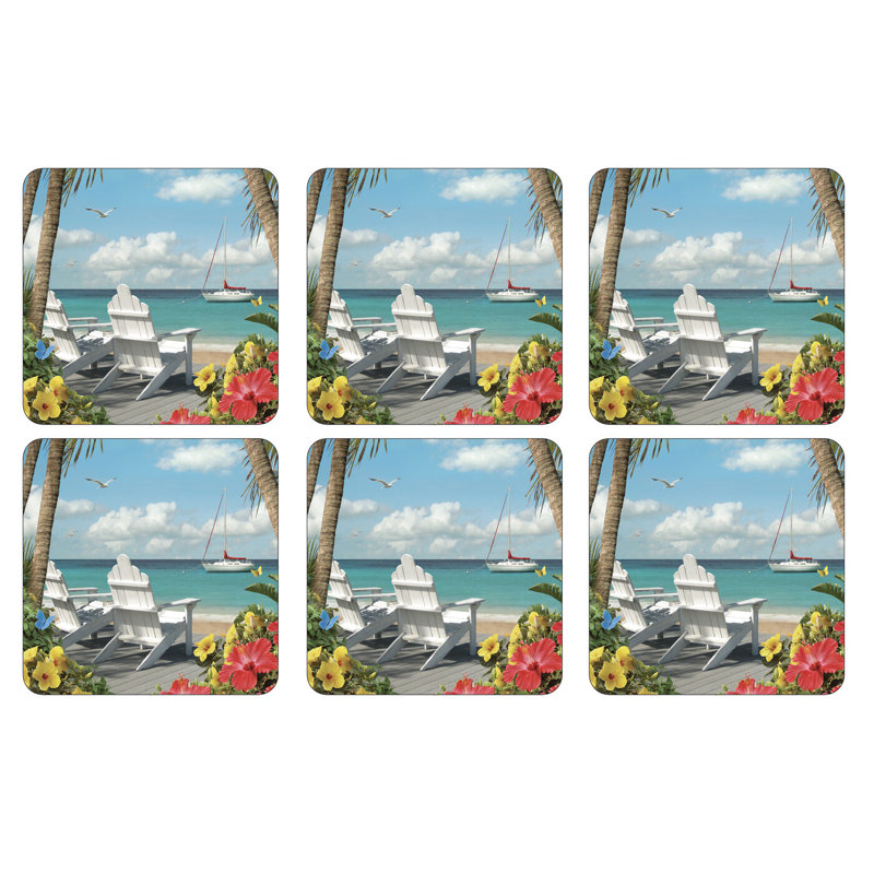 Pimpernel In the Sunshine Coasters 4"X 4"