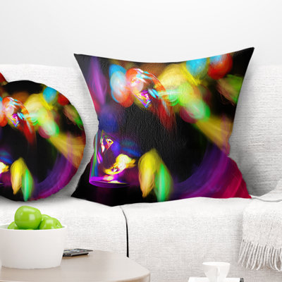 Colorful Smoke Spiral - Abstract Printed Pillow