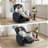 Electric Recliner Chair , Corduroy Power Recliner with 2 Side Pockets, Tool-Free Setup-1559544336