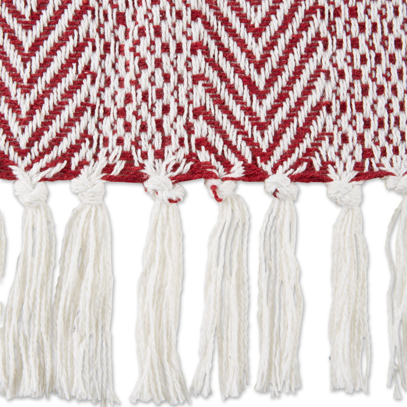 Hand Woven Throw Blanket, Red