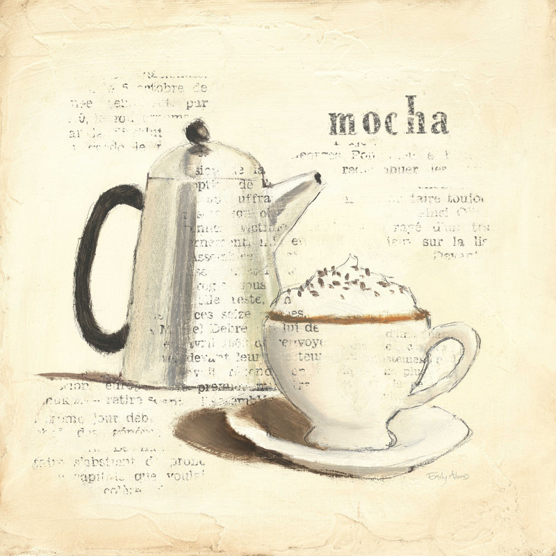 Parisian Coffee I - Wrapped Canvas Print, 30" H x 30" W