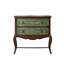 Green&Walnut Solid + Manufactured Wood Rectangular Console Table