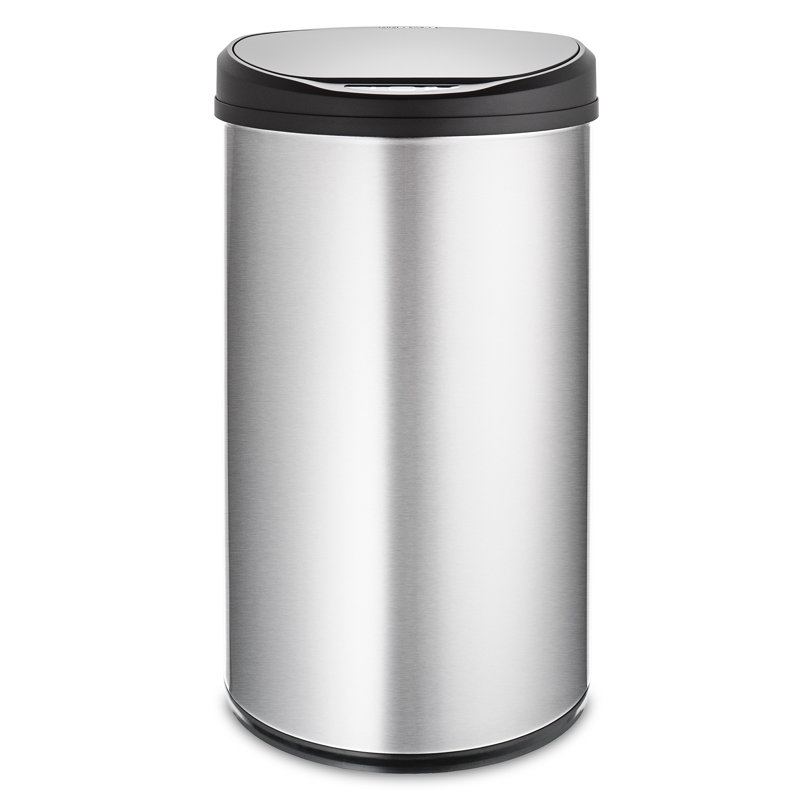 Poubelle à capteur de mouvements en acier inoxydable 13,2 gallons