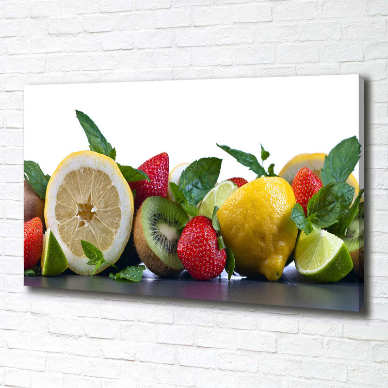 Fruits And Vegetables - Wrapped Canvas Print