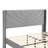 Queen Size Velvet Bed Frame with Wingback Headboard, Upholstered Platform Bed with Wing Side Channel Tufted Headboard, Solid Wooden Slats Support, No Box Spring Needed, Noise Free, Dark Grey-514089475-514089485