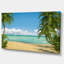 Palms at Caribbean Beach - impression d'art graphique-1088741606-1074222786