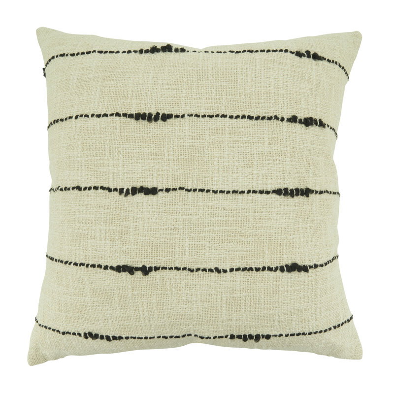 Olwen Collection Striped Cotton Blend Pillow Cover
