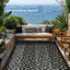 Tapis extérieur / intérieur beige / noir-2062199677