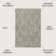 Rectangle Saross Geometric Machine Woven Shag Polypropylene Area Rug in Grey/Ivory